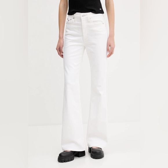 DKNY Women's Flare White Jeans - Picture 1 of 3